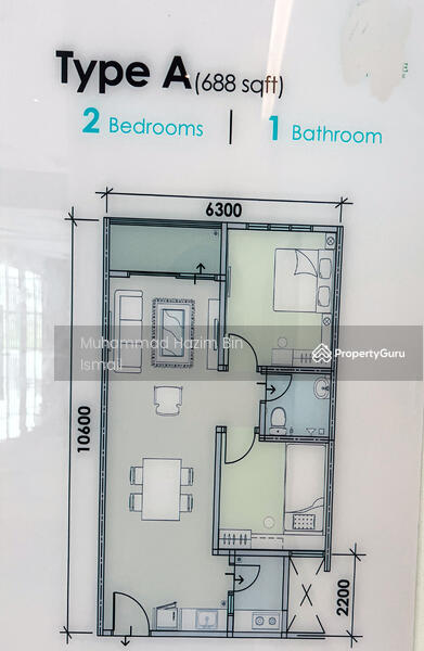 Ambience Residence, Jalan Pulau Gadong, Klebang, Melaka, 2 Bedrooms